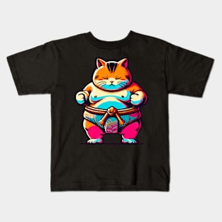 Sumo Cat Kids T-Shirt